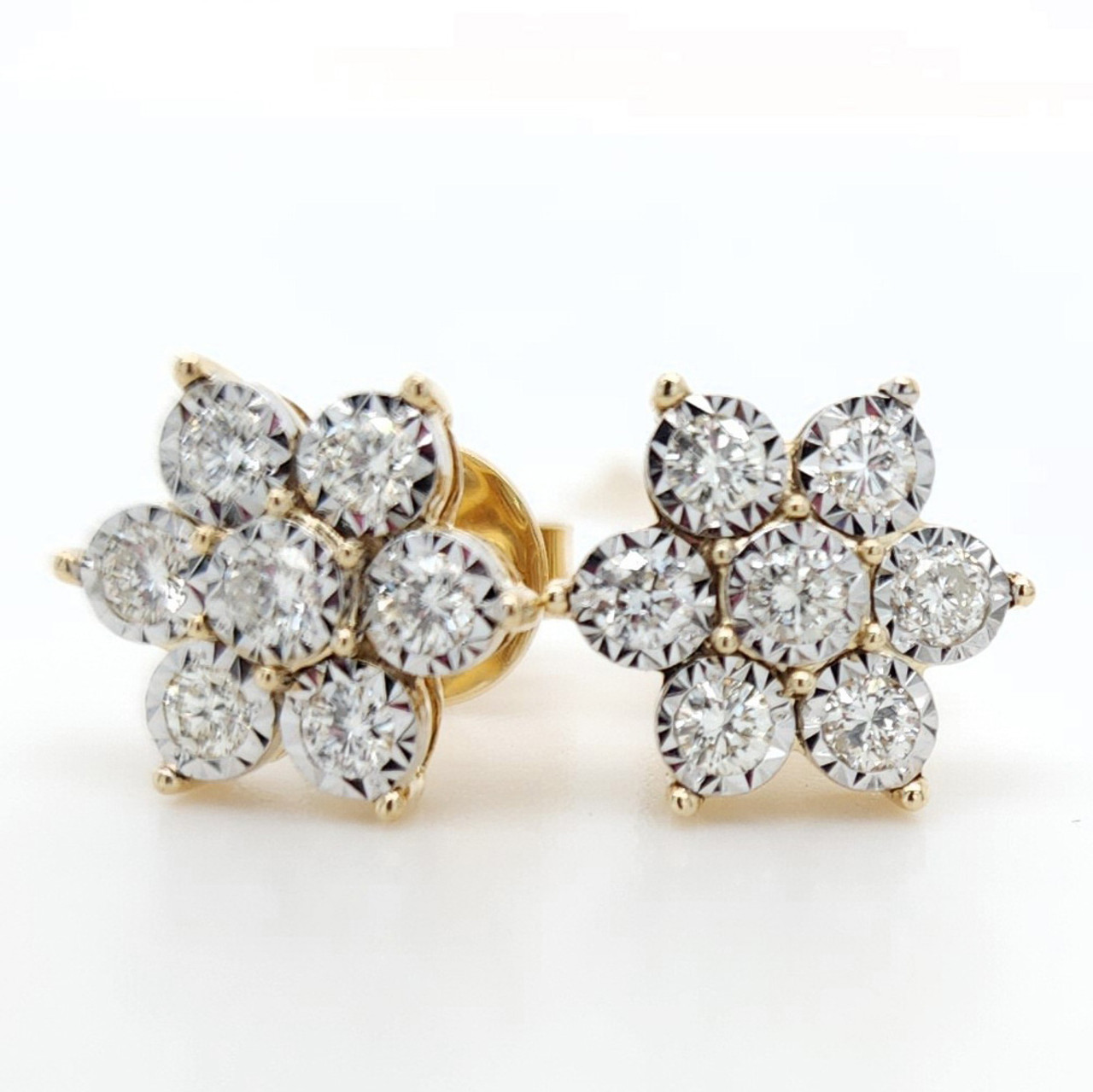 7 Stone Nakshatra Diamond Earrings - Kothari Diamonds and Jewels